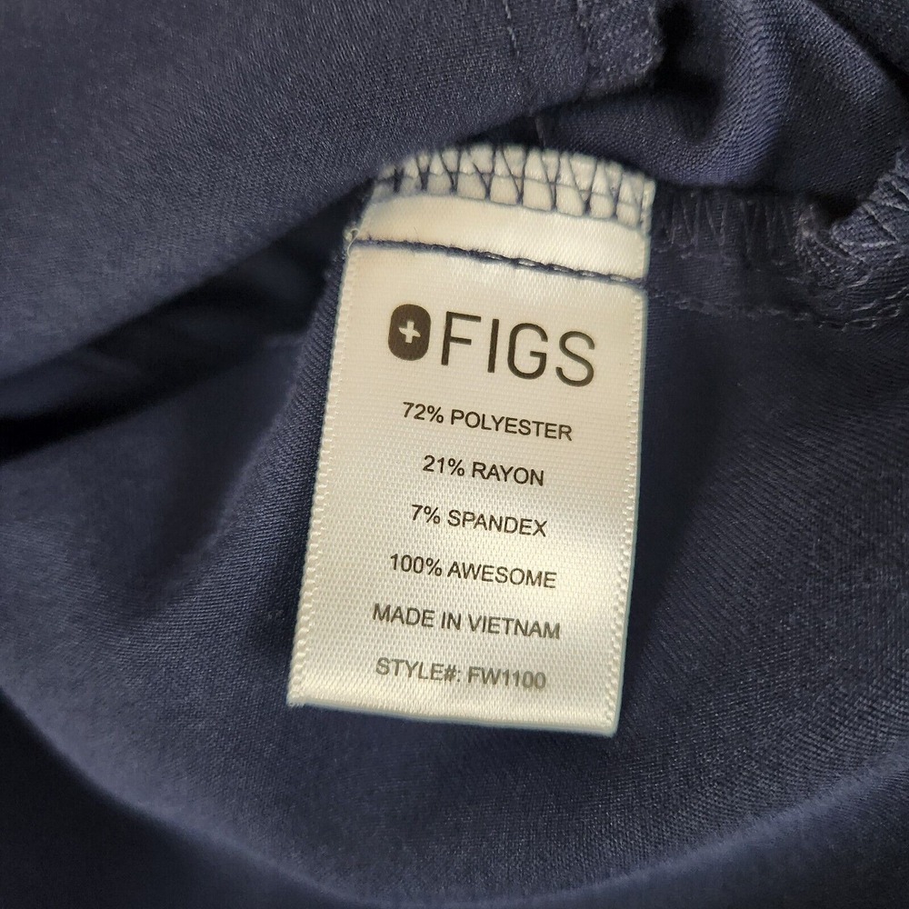 Figs Casma Three Pocket Scrub Women's Medium Blue Technical‎ Collection Uniform - Picture 7 of 8